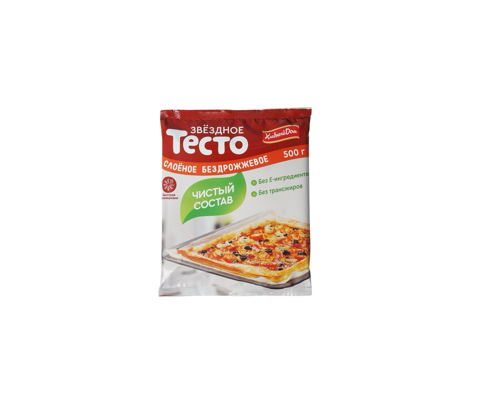 Хлебный Дом Тесто звездное слоеное без.дрожж.500гр