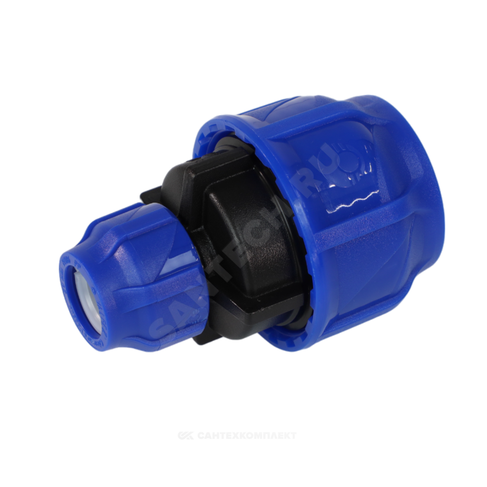 Муфта компрессионная ПЭ переходная Дн 63х32 Ру16 VALFEX 121001216332