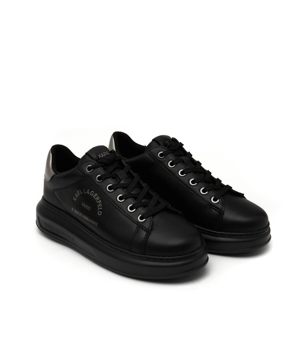 Кожаные кроссовки kapri Karl Lagerfeld - черный(KL62538)