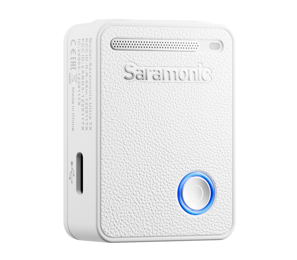 Беспроводная система Saramonic Ultra 04, 2TX + RX, 3.5мм / USB-C / Lightning, с петличками, белая