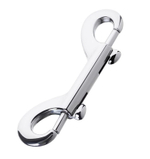 Серебристый двухсторонний карабин TOYFA Metal (Цвет: серебристый)