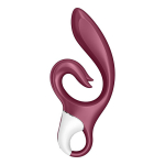 Бордовый вибратор-кролик 21,2см Satisfyer Love me