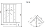 Душевая кабина Timo Comfort 90x90 T-8890F с гидромассажем