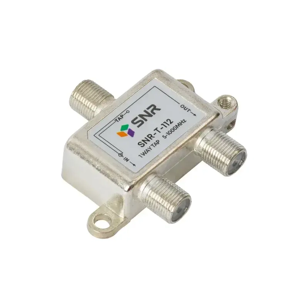 Ответвитель абонентский SNR-T-112 на 1 отвод, вносимое затухание IN-TAP 12dB.