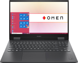 Ноутбук HP Omen 15-en1038ur 3B2V9EA 15.6" LED / 1920x1080 FHD / TFT IPS / 144 Гц / AMD Ryzen 7 / 5800H / 3200 МГц / NVIDIA GeForce RTX 3060 / 6 Gb / 16 Gb / SSD / 512 ГБ / Windows 10 Home
