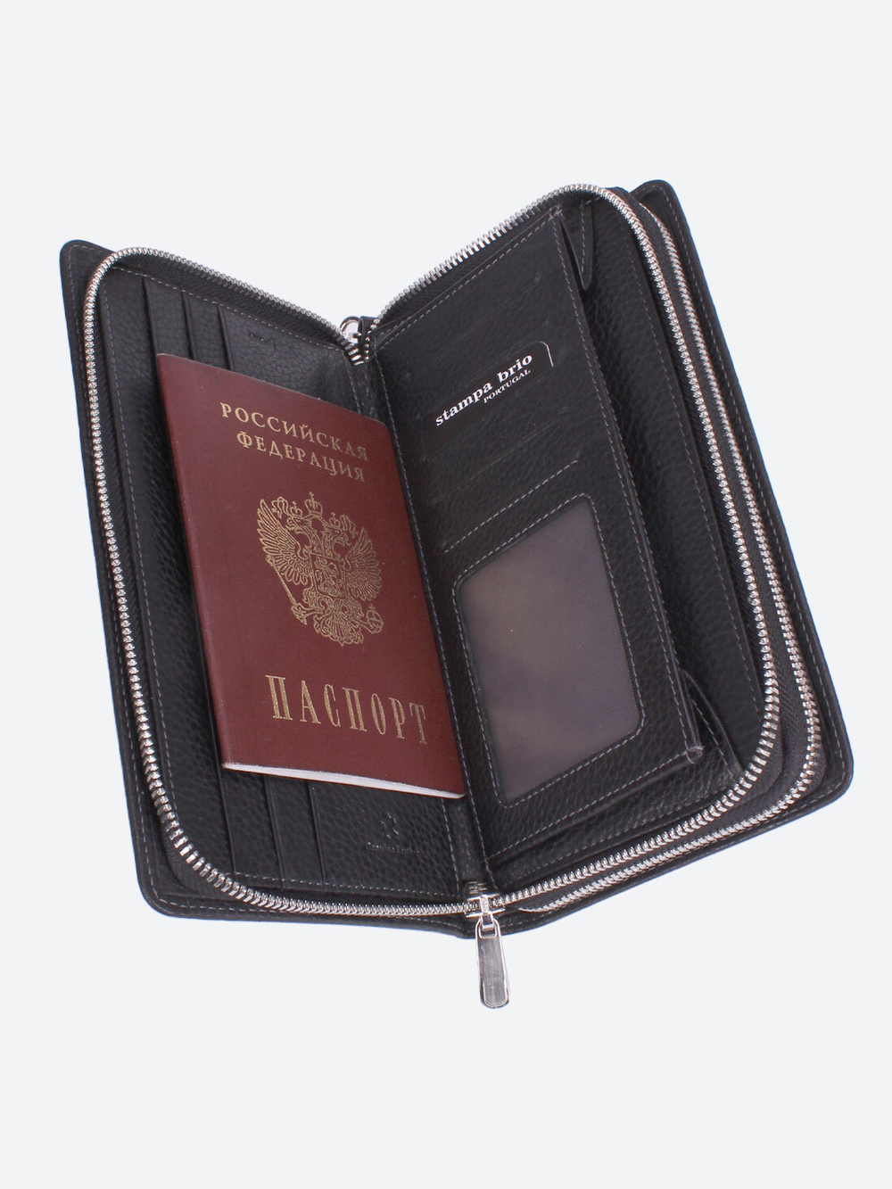 691 R - Портмоне-клатч (с ремешком) и RFID защитой