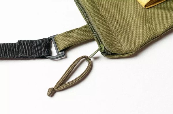 Сумка Cross-body Комбинация 1 ручной работы M Желто-зеленая - фото 5