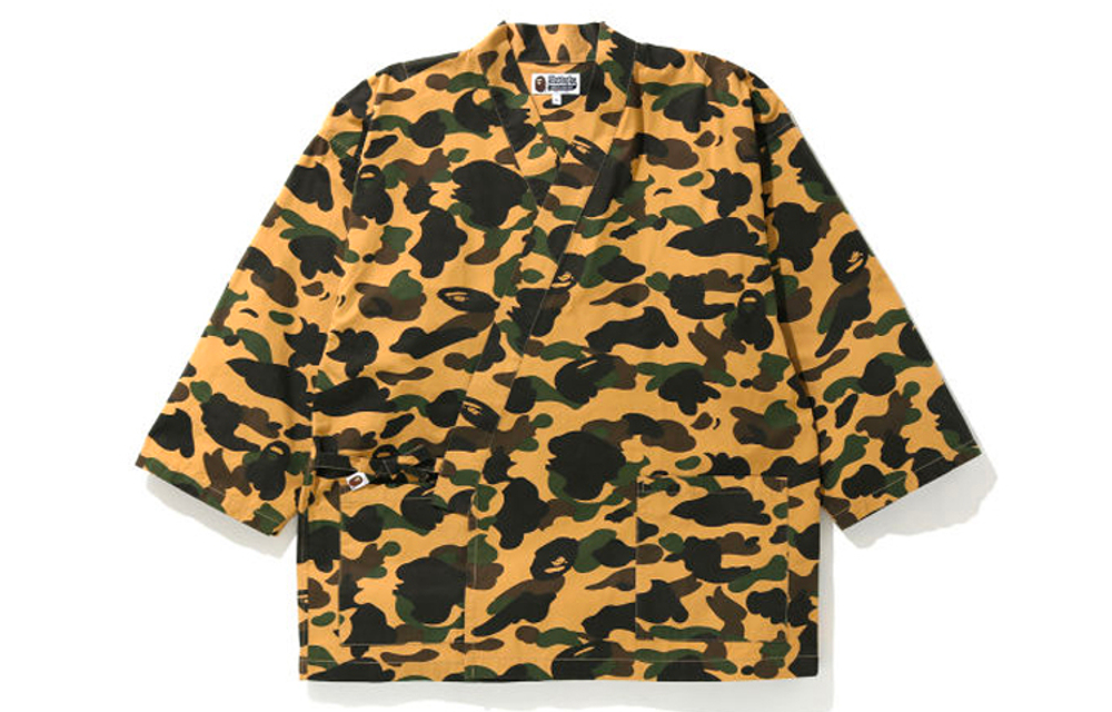A Bathing Ape 1st Camo Kimono Shirt желтый