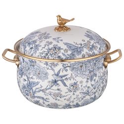 КАСТРЮЛЯ ЭМАЛИРОВАННАЯ LEFARD С КРЫШКОЙ, СЕРИЯ ROYAL GARDEN 4,8Л, ДИА.22СМ ПОДХОДИТ ДЛЯ ИНДУК.ПЛ