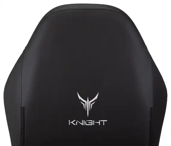 Кресло игровое Knight Neon черный соты экокожа с подголов. крестов. металл