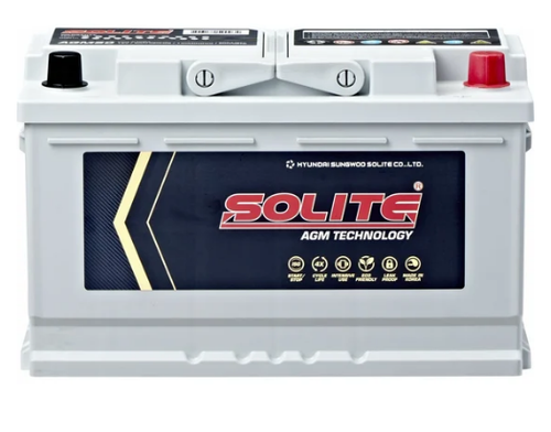Купить Аккумулятор 6СТ-80 А.ч., о.п., R+, Solite AGM