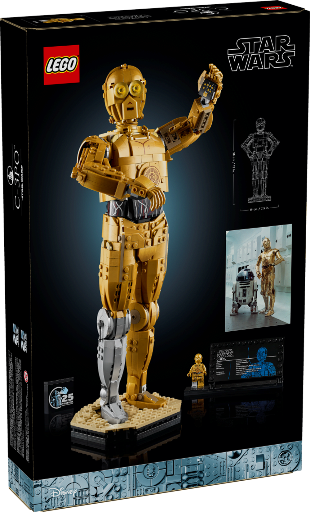 Конструктор Лего Звёздные войны C-3PO | LEGO Star Wars C-3PO коллекционный набор, 75398, 1138 деталей (18+)