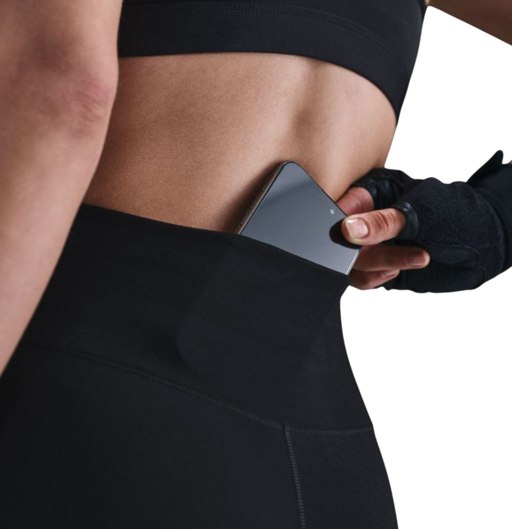 Женские леггинсы Nike One High Waist Full Length - черные/белые
