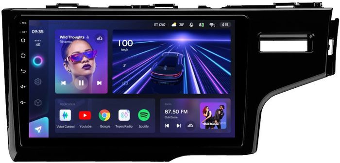 Магнитола для Honda Fit 3 2013-2020 (рамка 9) - Teyes CC3 Android 10, Быстрая, CarPlay, SIM-слот