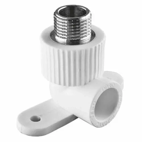 Угол РР с крепл. 20*1/2" нар. белый (Tebo)