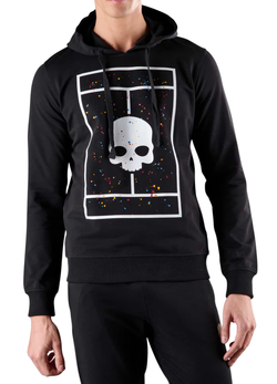 Кофта для мальчика теннисная Hydrogen Court Hoodie - черный