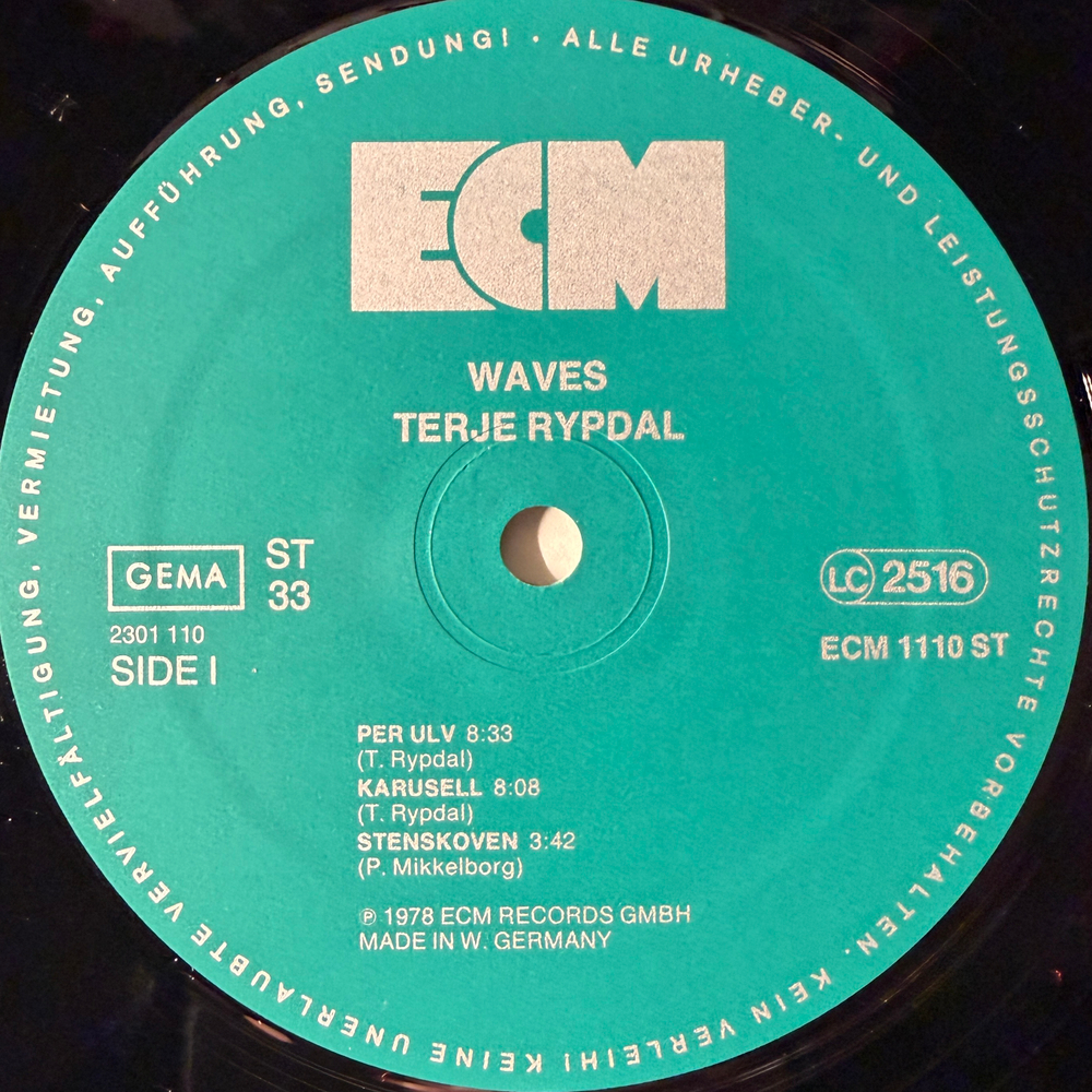 Terje Rypdal – Waves (Германия 1978г.) ECM Т