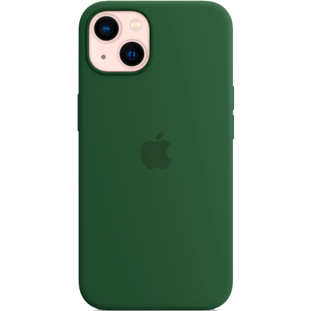 Силиконовый чехол с поддержкой MagSafe Apple Silicone Case для iPhone 13, Clover (Зеленый клевер)