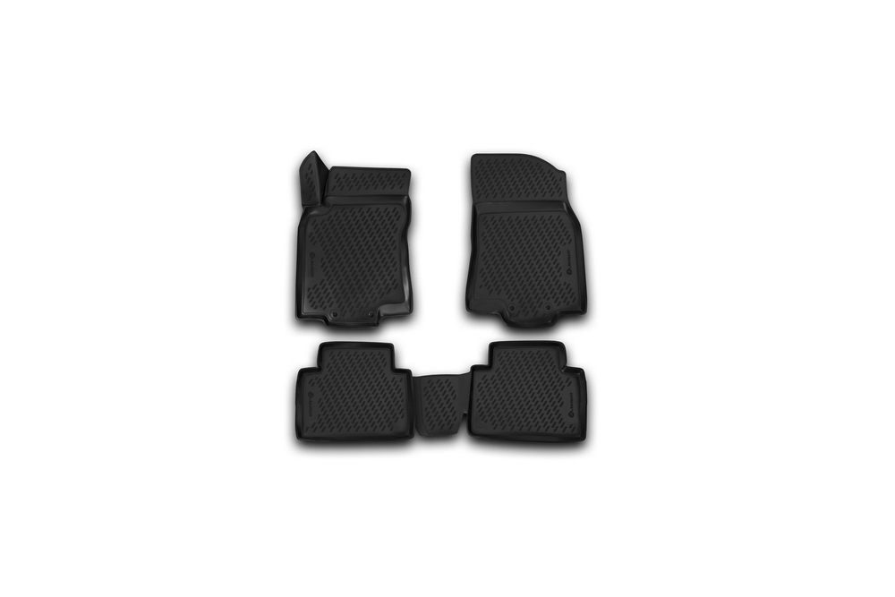 Коврики 3D в салон  подходит для NISSAN X-Trail T32 (III, IIIр), 2013->, 4 шт. (полиуретан)