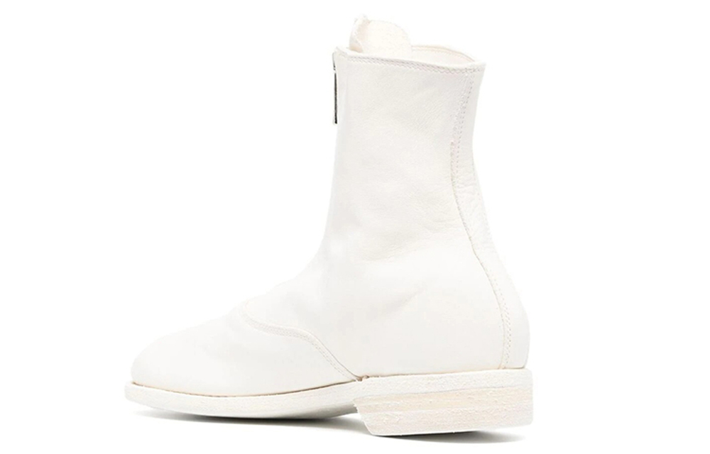 GUIDI Round-toe Leather Boots