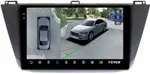 Магнитола для Volkswagen Tiguan 2 2016-2023 (блок в бардачке) - Teyes CC3-2K-360 монитор 10.36" 2K QLED на Android 10, Быстрая, CarPlay, 4G SIM-слот, 4 камеры в комплекте