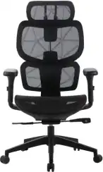 Кресло Cactus CS-MC555 черный сетка с подголов. крестов. пластик пластик черный