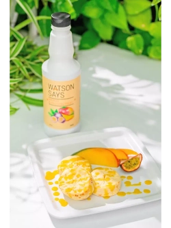 Основа (концентрат) для напитка WATSON SAYS Манго - Маракуйя 1кг, для пуншей, чаёв, лимонадов, коктейлей