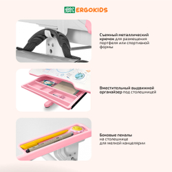 Детский стол и стул Ergokids Panda BD-28
