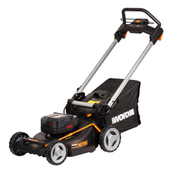 Газонокосилка аккумуляторная WORX WG748E 46 см бесщеточная 40В 4Ач х2 ЗУ 2А х2 коробка