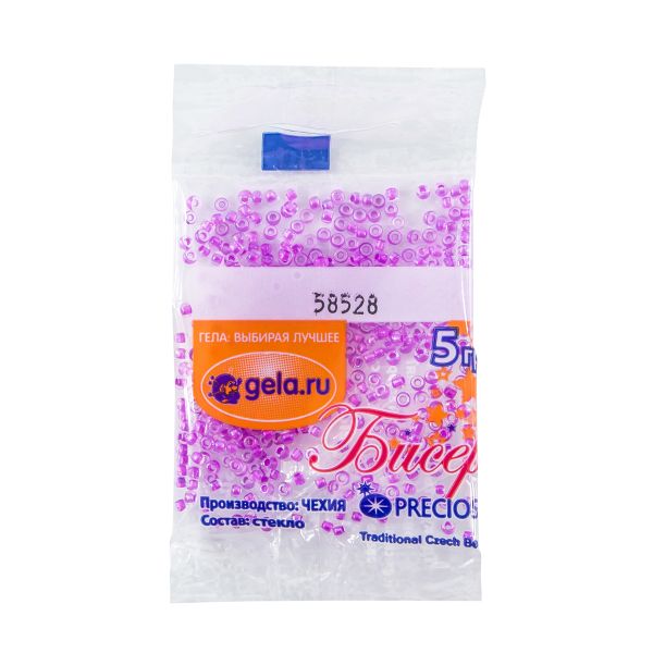 Бисер Preciosa 10/0, 50 г (10 шт по 5 г), цв.58528