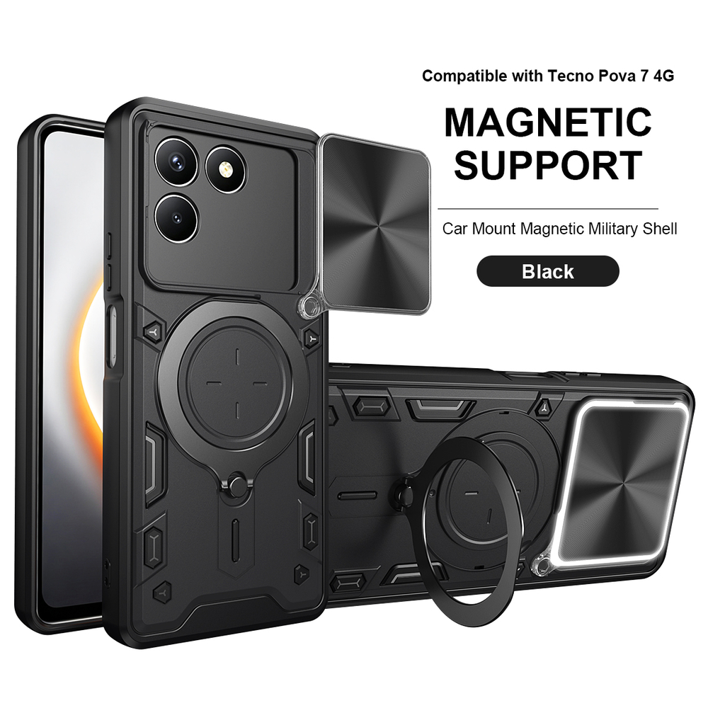 Чехол с кольцом Big Ring Case для Tecno Pova 7 4G