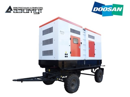 Дизельный генератор Азимут ЭД-450-Т400-2РПМ17 Doosan на шасси в капоте с автозапуском