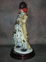 Статуэтка. Полистоун. Клоун трубач. Capodimonte. Италия