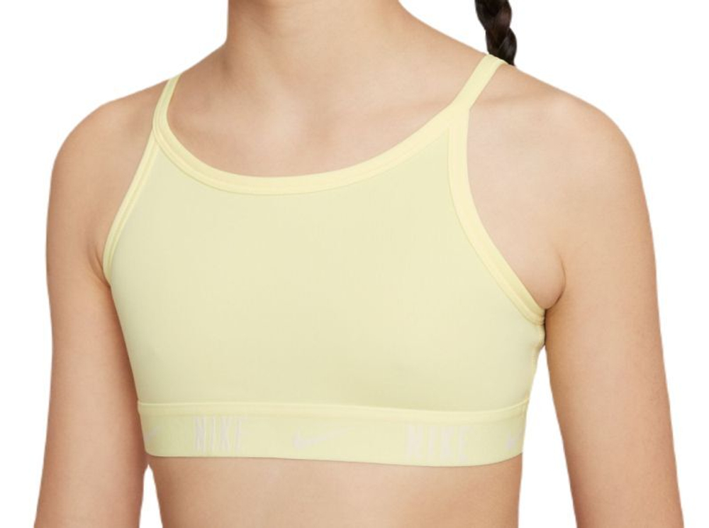 Топ для девочки теннисный Nike Trophy Bra - зеленый