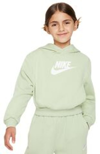 Детская теннисная куртка Nike Sportswear Club Fleece Crop - honeydew/white