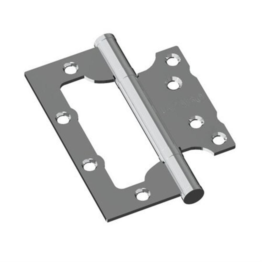 Петля без врезки стальная Bravo F-4-2BB 100*75*2,5 C Хром(2шт/уп)