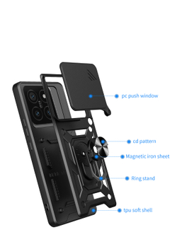 Чехол с кольцом Bumper Case для Xiaomi 14T Pro