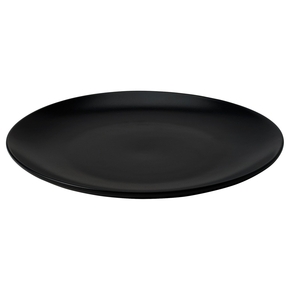 IKEA FÄRGKLAR  (ИКЕА ФЭРГКЛАР)  -  Тарелка - матовая тёмно-серая 26 см