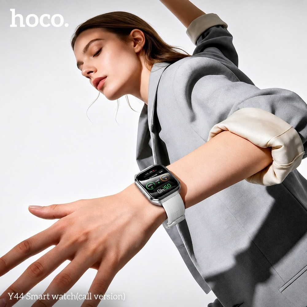 Смарт-часы HOCO Watch Y44, Bluetooth-звонки, экран 1,83", IP68