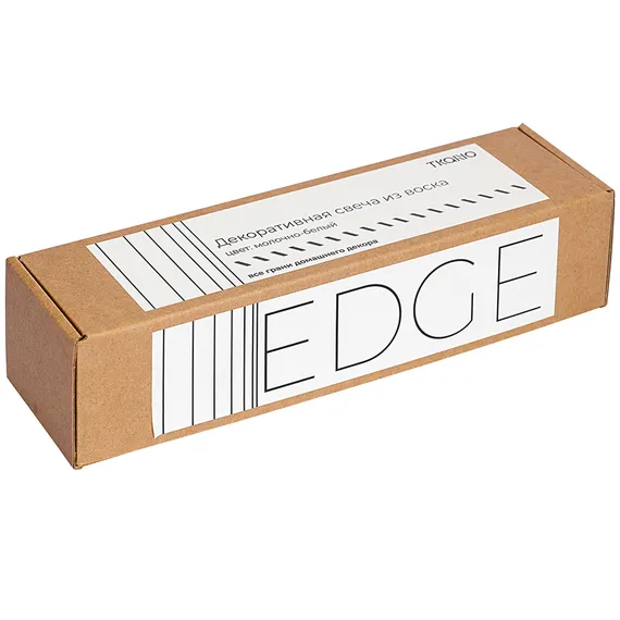 Свеча декоративная молочно-белого цвета из коллекции edge, 25,5 см