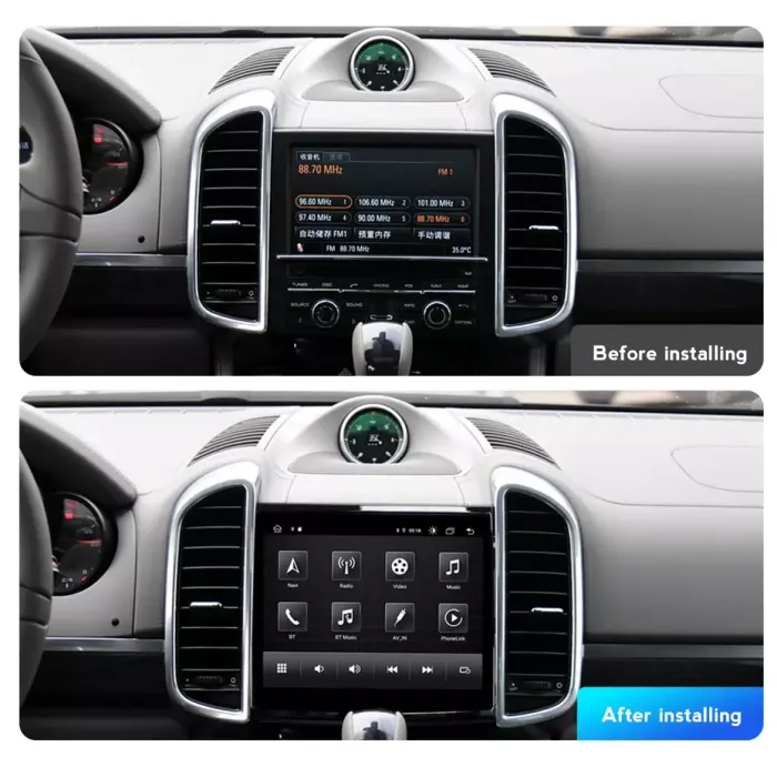 Магнитола для Porsche Cayenne 958 2010-2016 - Parafar PF955M4/64 монитор 8.4" на Android 11, SIM-слот