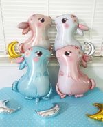 Шар (30''/76 см) Фигура, Милый зайка, Белый, 1 шт.