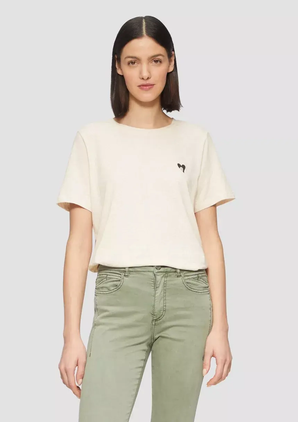Футболка Relaxed Fit с вышивкой в виде сердца s.Oliver