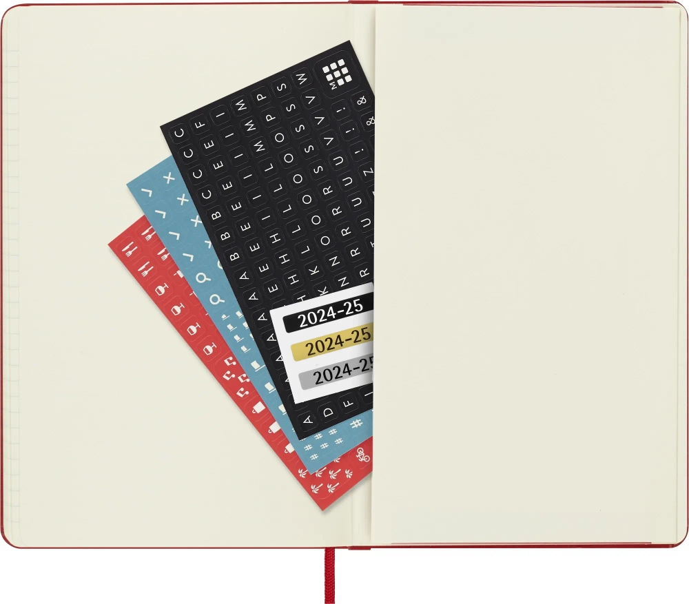 Еженедельник на 2025-2026 гг Moleskine Academic WKNT (DHF218WN3) 13х21 см, твердая обложка, красный