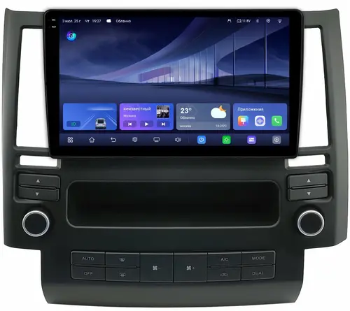 Магнитола для Infiniti FX35, FX45 2003-2005 - Kuberg QLed+2K, Android 14, TS105, Быстрейшая, CarPlay, SIM-слот
