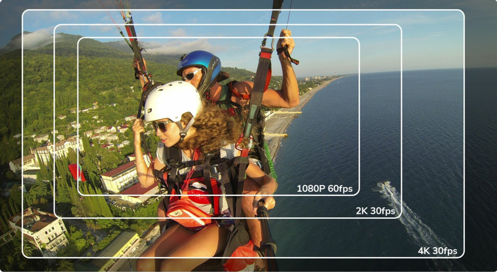 Экшн-камера SJCAM SJ8 DUAL-SCREEN, 12МП, 1200 мАч, черный