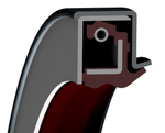 Кассетное уплотнение УК-40 (130x170x17) FKM/Сталь