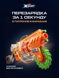 Пистолеты игрушечные. Набор Бластеров с мягкими пулями. XSHOT Insanity HorrorFire. 36731