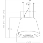 Вытяжка островная Elica EASY UX WH/F/50-PRF0119940A