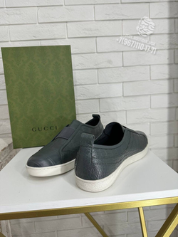 Кеды Gucci из кожи крокодила